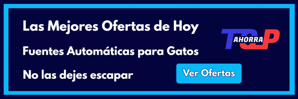 Banner Ahorra TOP Fuentes Automaticás para Gatos